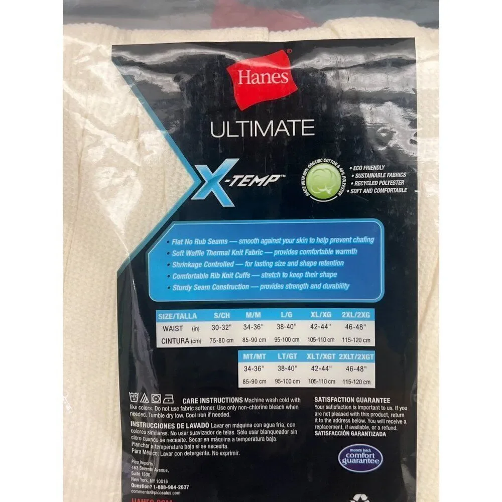 Hanes Ultimate X-Temp Thermal Pants Long Underwear Size 2XL